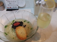 「【限定】透明トマトジュースと冷製アサリだしの塩ラーメン」@ラーメン星印の写真