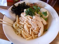 「【限定】明太子と山芋の冷やしニボまぜそば（800円）」@らーめん・つけめん 八角の写真