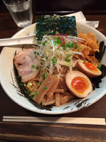 「まぜそば（赤）大盛り」@北海豚骨麺屋 銀鈴の写真