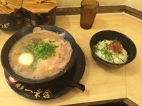 「ラーメンと明太ご飯」@博多一幸舎 京都拉麺小路店の写真