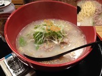 「白麺クラシック＋牛しゃぶ」@牛骨屋 バカボーンの写真