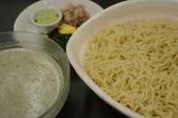 「冷やし青じそつけ麺（大盛）」@ラーメン大至の写真