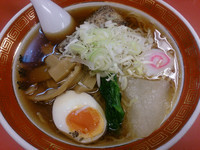 「【限定】つゆだく冷やし＋手造り餃子」@中華ソバ ハマダヤ 50号バイパス店の写真