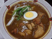 「会津地鶏唐揚カレーラーメン(700円？)」@阿武隈高原SA 上り線 スナックコーナーの写真