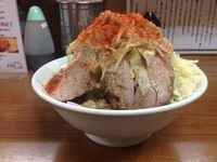 「ラーメン少　赤7/12&13日限定」@ラーメンの店 どでん 北浦和店の写真