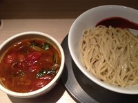 「【限定】チリトマトつけ麺（900円）」@麺や 七彩 東京駅の写真