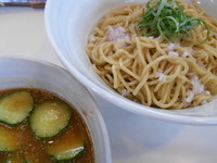 「【冷】　冷や汁式　五色流つけ麺」@とり麺や五色の写真