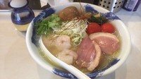 「限定10食  鴨のくんせいとプリプリ小海老の冷やし塩らーめん」@麺屋 扇 SENの写真