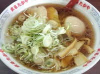 「ラーメン＋煮玉子＋ねぎ増量」@まるたかや 砺波店の写真