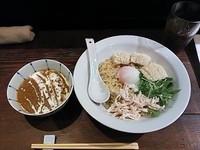 「淡路産鱧天ぷらカレーつけ麺」@築地虎杖 裏店の写真