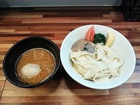 「荒越し 蟹つけ麺＋味玉」@鮮魚らーめん 五ノ神水産の写真