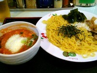 「パルメザンとまとつけ麺」@麺や 新のすけの写真