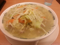 「タンメン（５００円）」@日高屋 蒲田東口店の写真