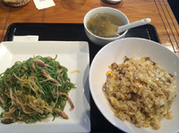 「里麺（りーめん）スープ付き800円、シンプルチャーシュー炒飯スー」@中国菜 膳楽房の写真