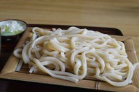 「もりうどん＋かき揚げ」@本手打うどん きざきの写真