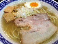 「塩煮干720円 + 冷酒400円」@やましょう中華蕎麦の写真