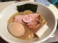 「特製煮干しそば  (濃厚塩)  750円  クーポンにて味玉」@麺屋 浦島太郎の写真