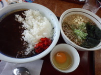 「辛口カレーセット690円」@山田うどん 北園店の写真