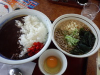 「辛口カレーセット690円」@山田うどん 北園店の写真