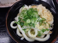 「ぶっかけ(1玉)(冷)(250円)ちくわ天(120円)他」@中西うどんの写真