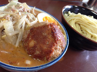 「味噌野菜つけ麺チャーシュー」@ラーメン ひかりの写真