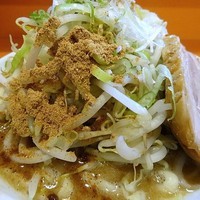 「ミニらーめん（豚半切れ）+節券（ヤサイネギギョフン）710円」@ちばからの写真