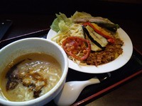 「【限定】鶏搾りとカレーのやつ ８００円」@麺道 麒麟児の写真