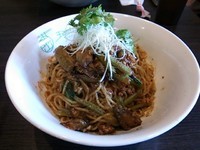 「【限定】茄子と挽肉の辛味あえそば～花山椒の香り800円」@中華蕎麦 瑞山（ZUIZAN）の写真