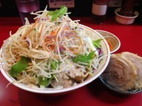 「冷やし中華（大）＋豚２枚」@千里眼の写真