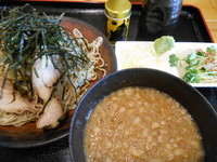 「鶏（ちき）つけそば」@あってりめんこうじの写真