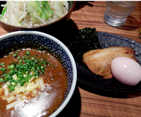 「カレーつけ麺ミニミニ　味玉」@ラーメン燈郎の写真