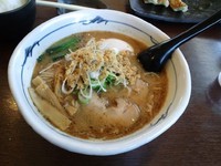 「鯖節全粒粉そば+味玉」@そうげんラーメンの写真