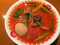 「太陽のボンゴレ麺＋味玉」@太陽のトマト麺 新お茶の水支店の写真