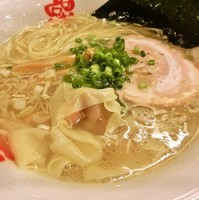「海老わんたん麺　塩味(850円)」@らーめん 本竈の写真