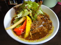 「【期間限定】スパイシーカレーあえ麺」@ぶしもりや めんめんの写真