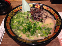 「ラーメン ネギ キクラゲ」@一蘭 千葉出洲港店の写真