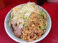 「小＋ねぎ汁なし　（790円）」@ラーメン二郎 中山駅前店の写真