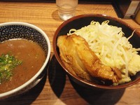 「つけ麺（並）830円（野菜少なめ･ニンニク）」@ラーメン燈郎の写真
