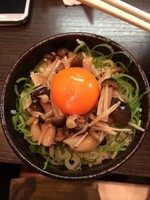 「キムチーズまぜそば＆キノコご飯」@濃厚担々麺 はなび 蟹江店の写真