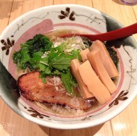 「魚介塩ラーメン（￥800）＋太メンマ（￥120）」@梦麺88の写真