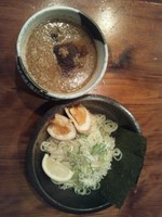 「二代目 特製つけ麺＋自家製 煮玉子」@上野 戸みら伊本舗の写真