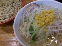 「なみのりつけめん ニンニク少し」@ラーメン二郎 八王子野猿街道店2の写真