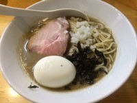 「特濃煮干ソバ（黒）+味玉」@煮干中華ソバ イチカワの写真