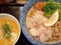 「濃厚鶏白湯つけ麺（中盛）」@コウノトリの写真