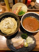 「豚＆貝出汁の淡麗つけ麺（200g）＋あらいめし」@ラーメン燈郎の写真