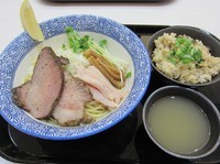 「限定　サクマ式牡蠣の塩油そば（６８０円）＋他」@麺屋 一燈 ラゾーナ川崎店の写真