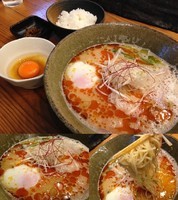 「玄瑛流担々麺 950円 + TKG 300円」@麺劇場 玄瑛の写真