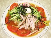 「冷し中華　700円」@珠玉の写真