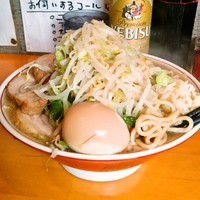 「小ラーメン豚入り（ニンニク）750円」@豚星。の写真