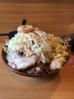 「大ブタ 麺マシ(600g) 辛いやつ」@ラーメン二郎 八王子野猿街道店2の写真